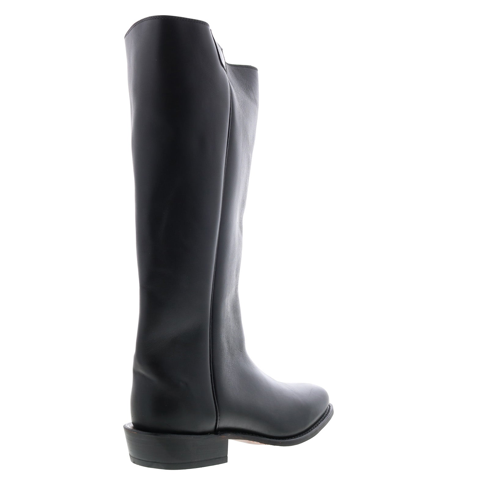 8220 Mens Black Leather Slip On Cowboy Western Boots