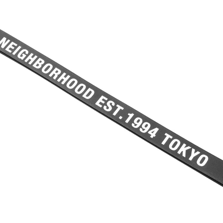 Wide Leather Dog Leash Black
