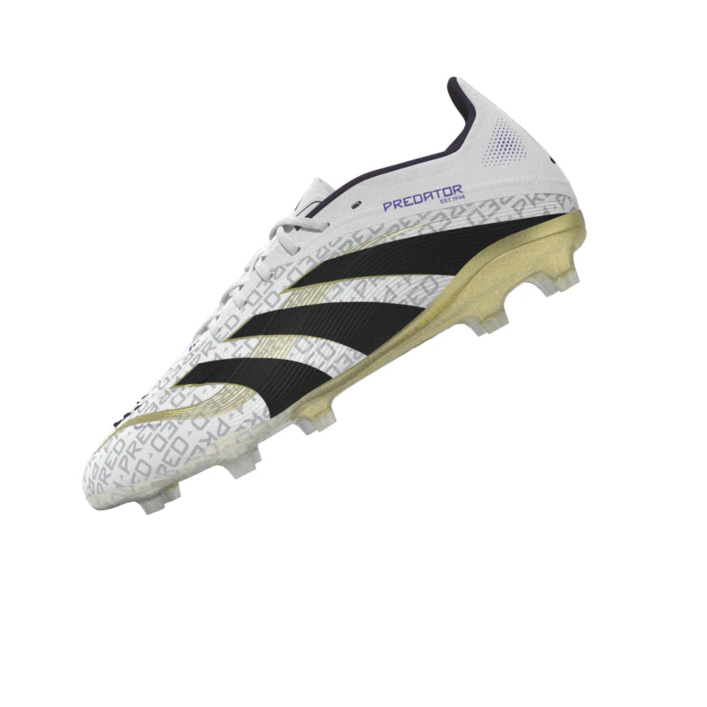 adidas Predator Elite Firm Ground Boots Kids White Black