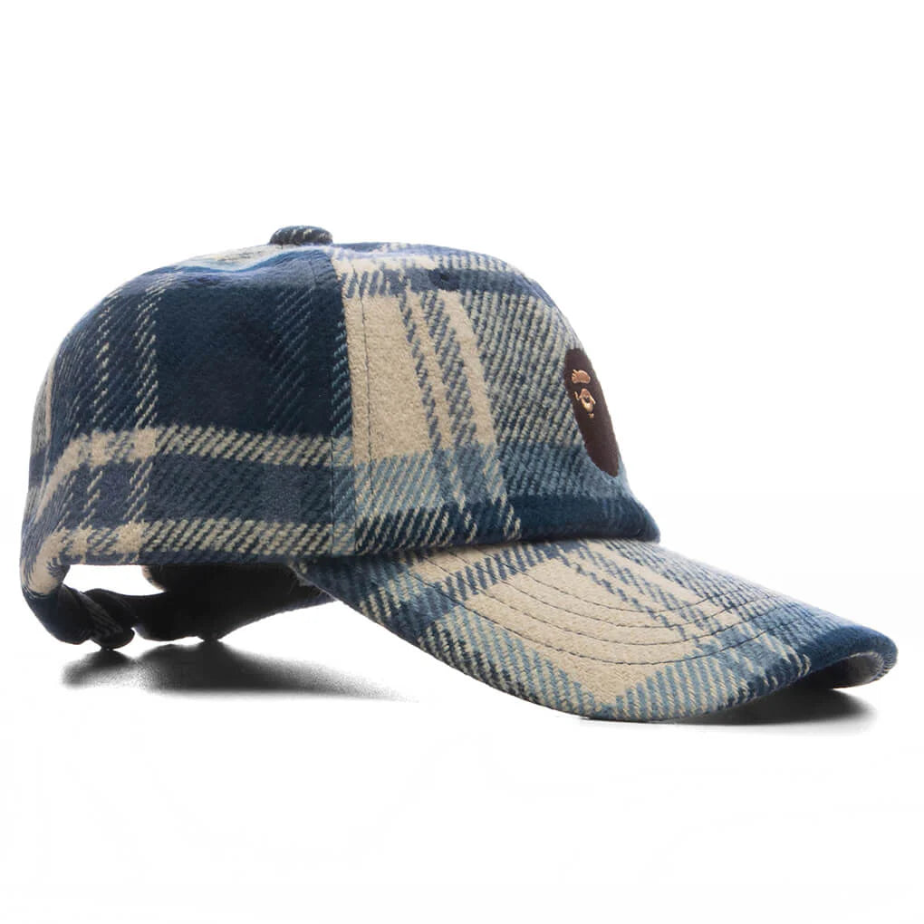 BAPE Check Panel Cap Navy