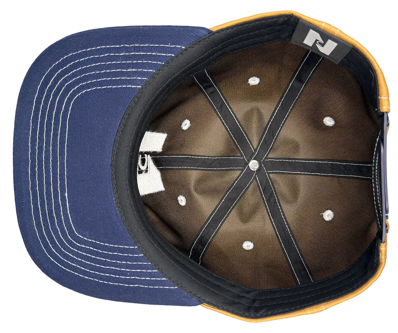 Nocturnal N Moon Strapback Hat Tan Navy