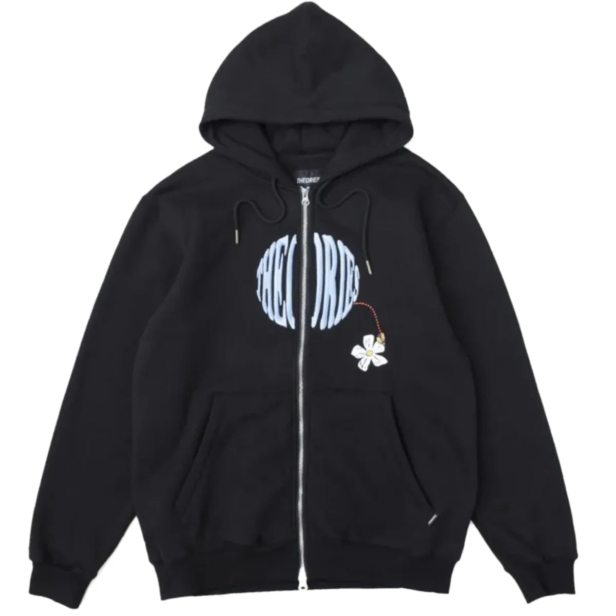 Theories Polliunate Zip Hoodie Black