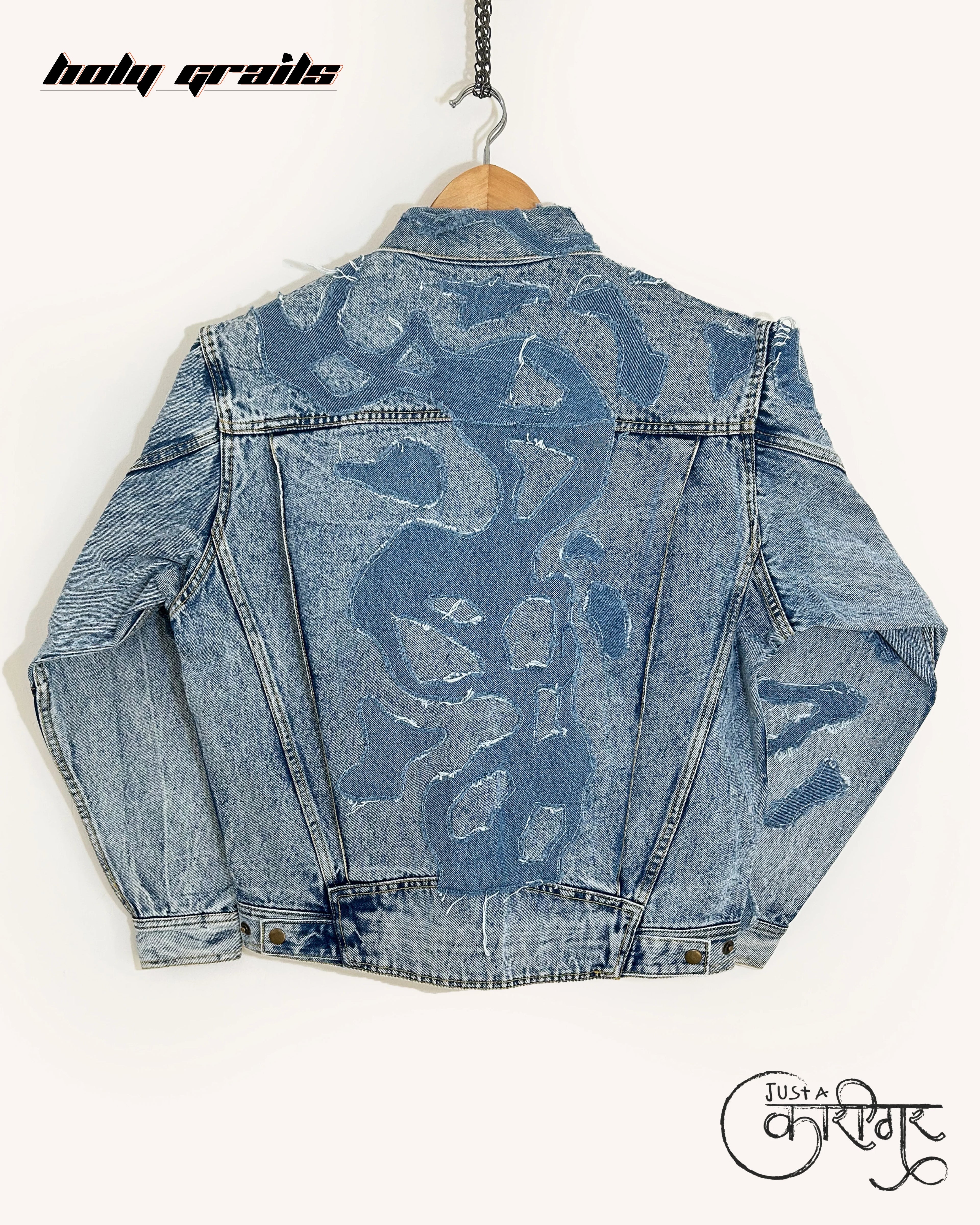 Fluid Thoughts Blue Denim Jacket HG x Just A Karigar