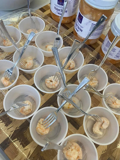Cajun Spicy Pickled Shrimp 12oz Jar | Tangy Marinated Mississippi Gulf Shrimp Ready-to-Eat Seafood Snack