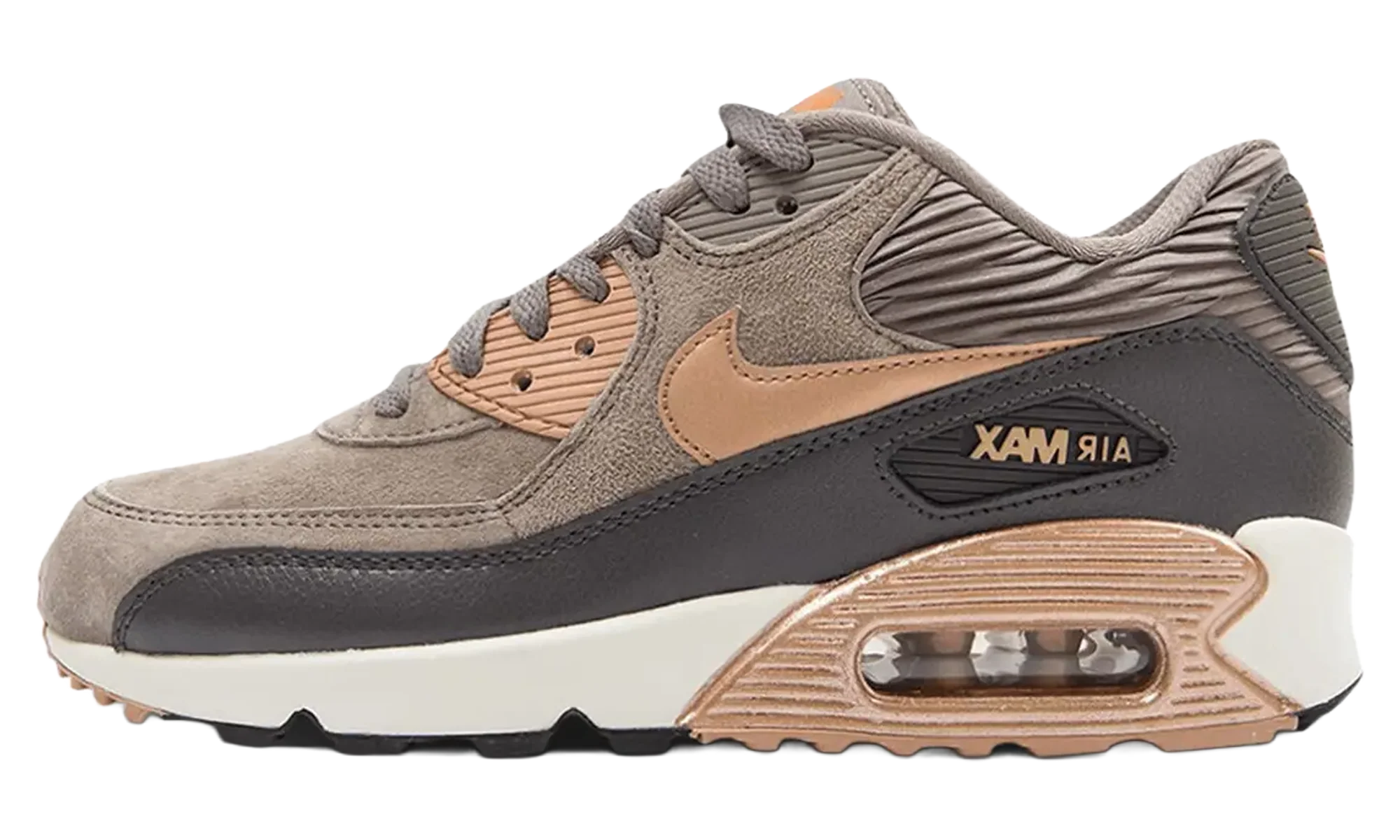 Air Max 90 Leather WMNS"Iron Metallic Red Bronze" 768887 201