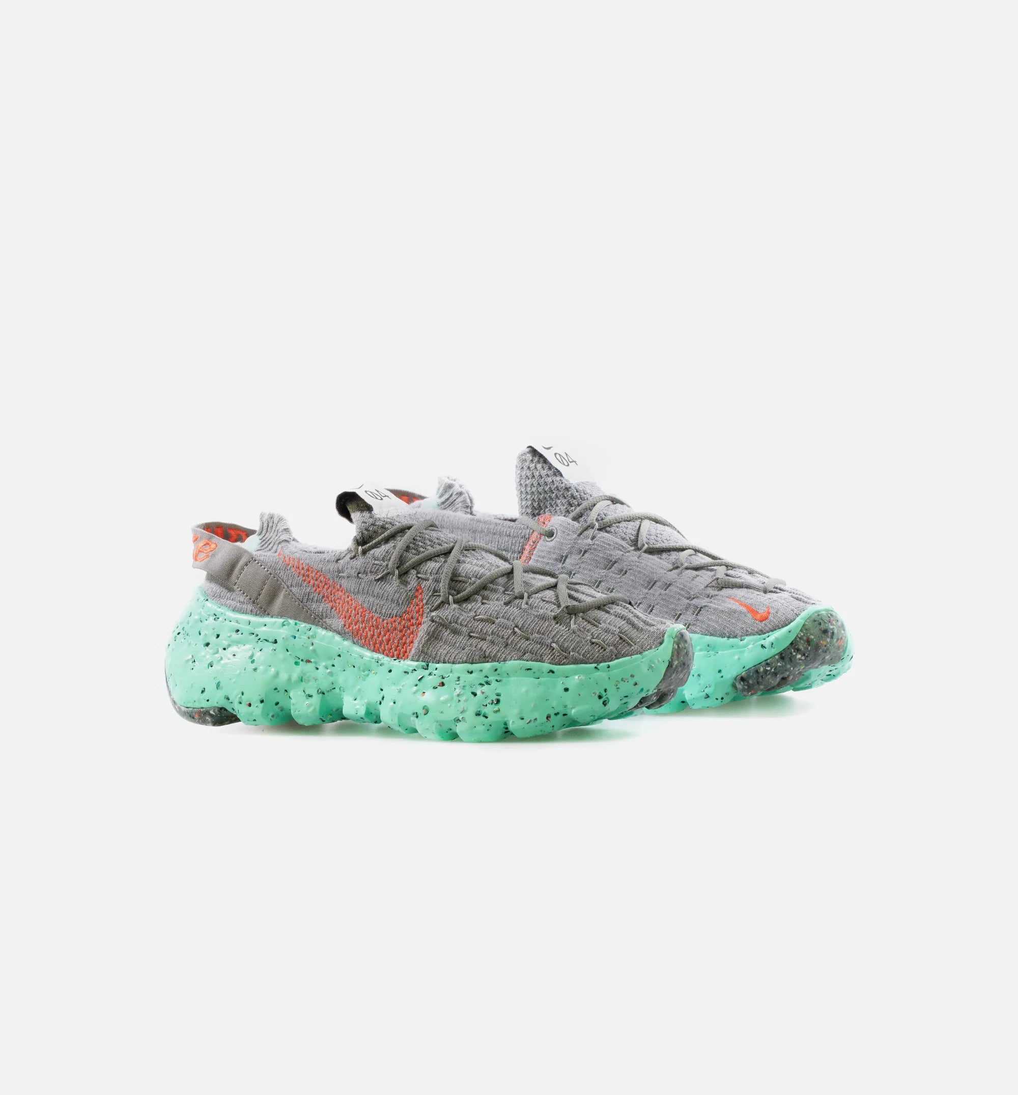 Space Hippie 04 Mens Running Shoe Gray Orange Aquamarine