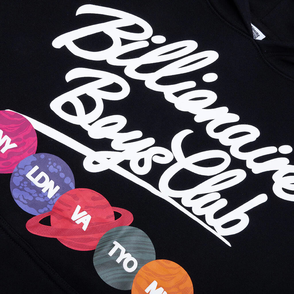 Script Hoodie Black