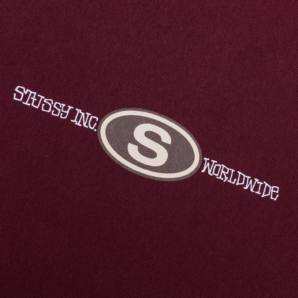 Worldwide Dot Hoodie Wine