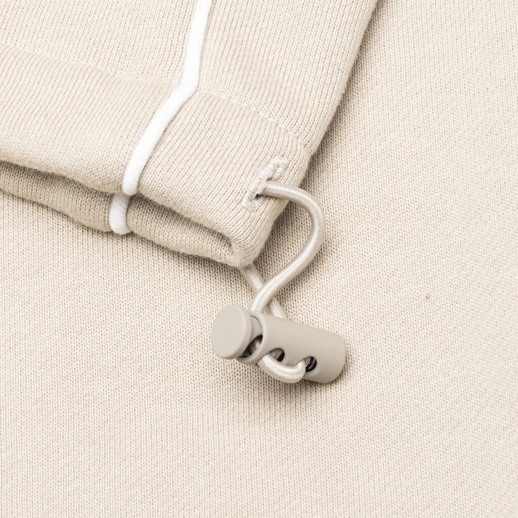 Relaxed Fleece Sweatpant With Piping Timber Cloud White