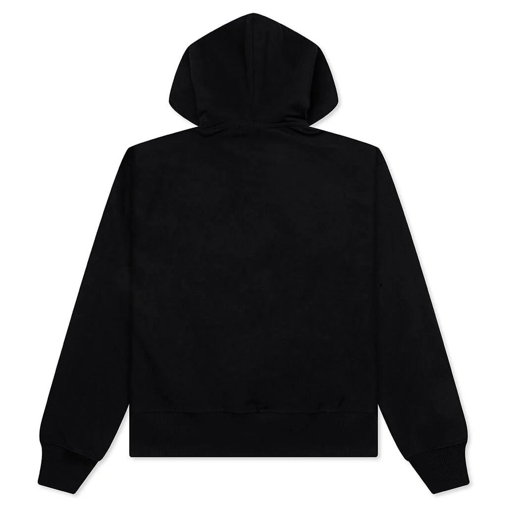 Mirror Zip Hoodie Black