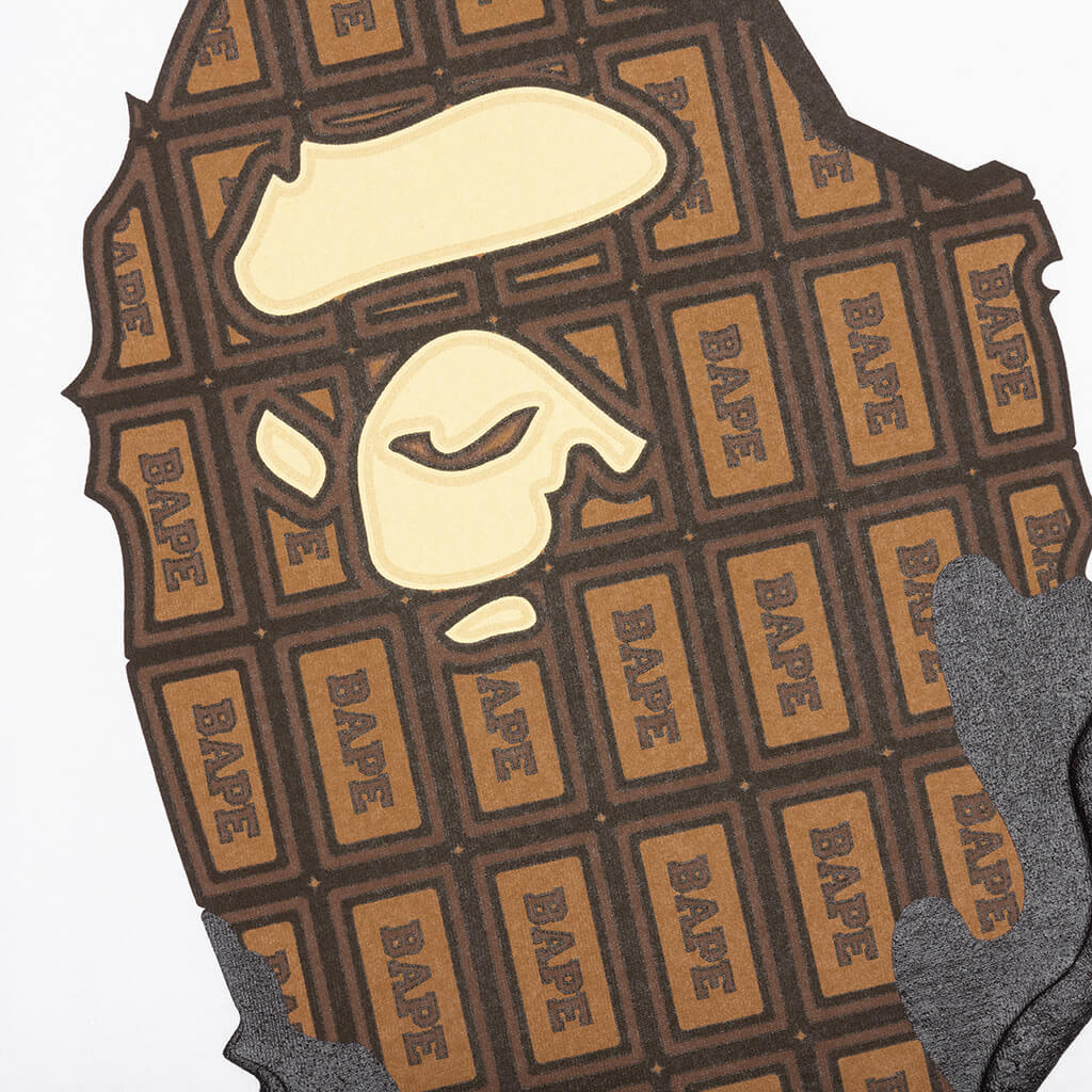 Valentine Chocolate Ape Head Tee White