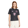 adidas Inter Miami CF Away Messi Womens Soccer Jersey 26 27 Black Pink