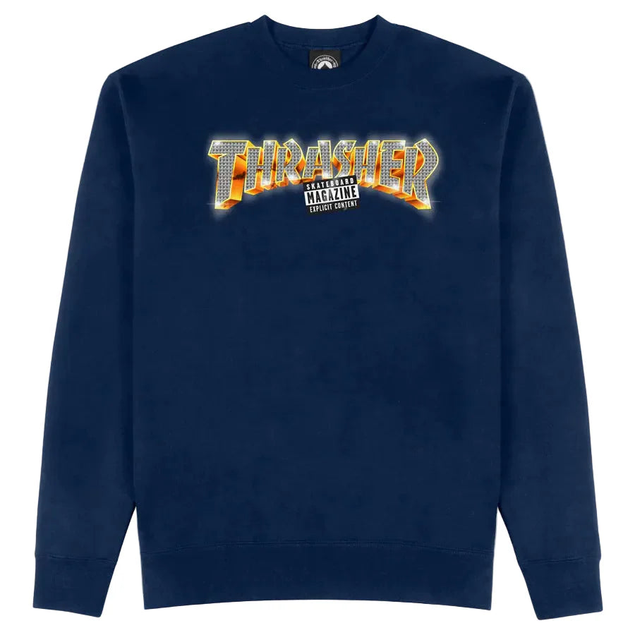 Thrasher Explicit Crewneck Navy