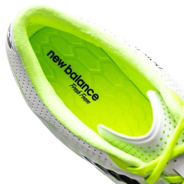 New Balance Visaro Pro FG Firm Ground Soccer Cleats White Toxic Green