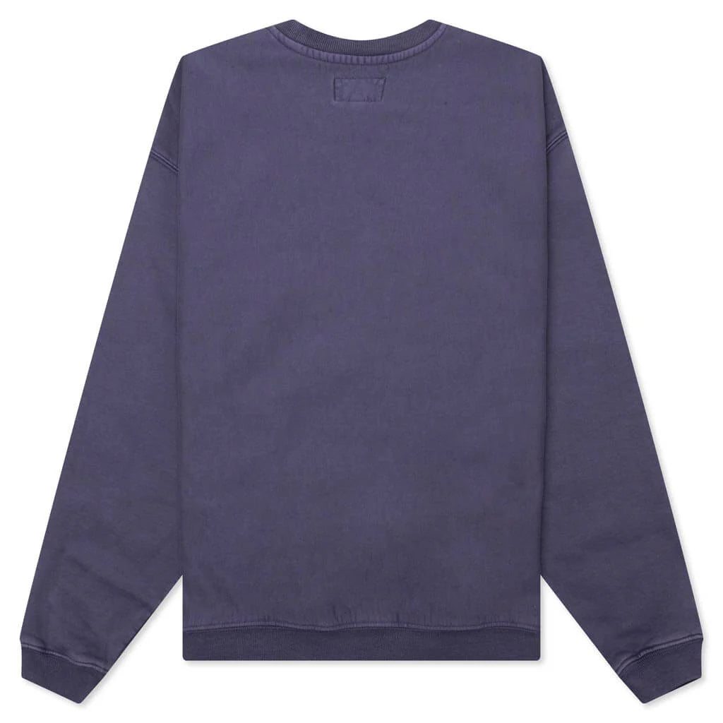 Varsity Oversized Crew Washed Blue