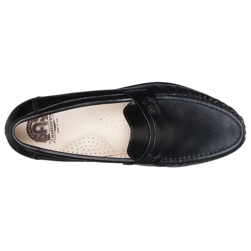 Men's Ace Slip On Loafer in Black Leather