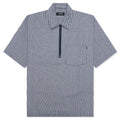 Smith 3 4 Zip Shirt Blue