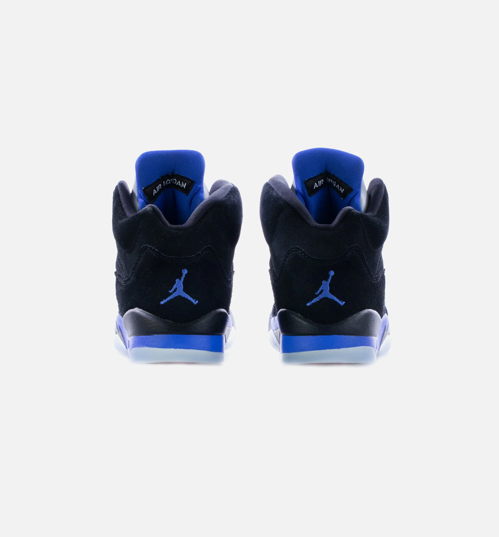 Air Jordan 5 Retro Racer Blue Grade School Lifestyle Shoe Black Blue Limit One Per Customer