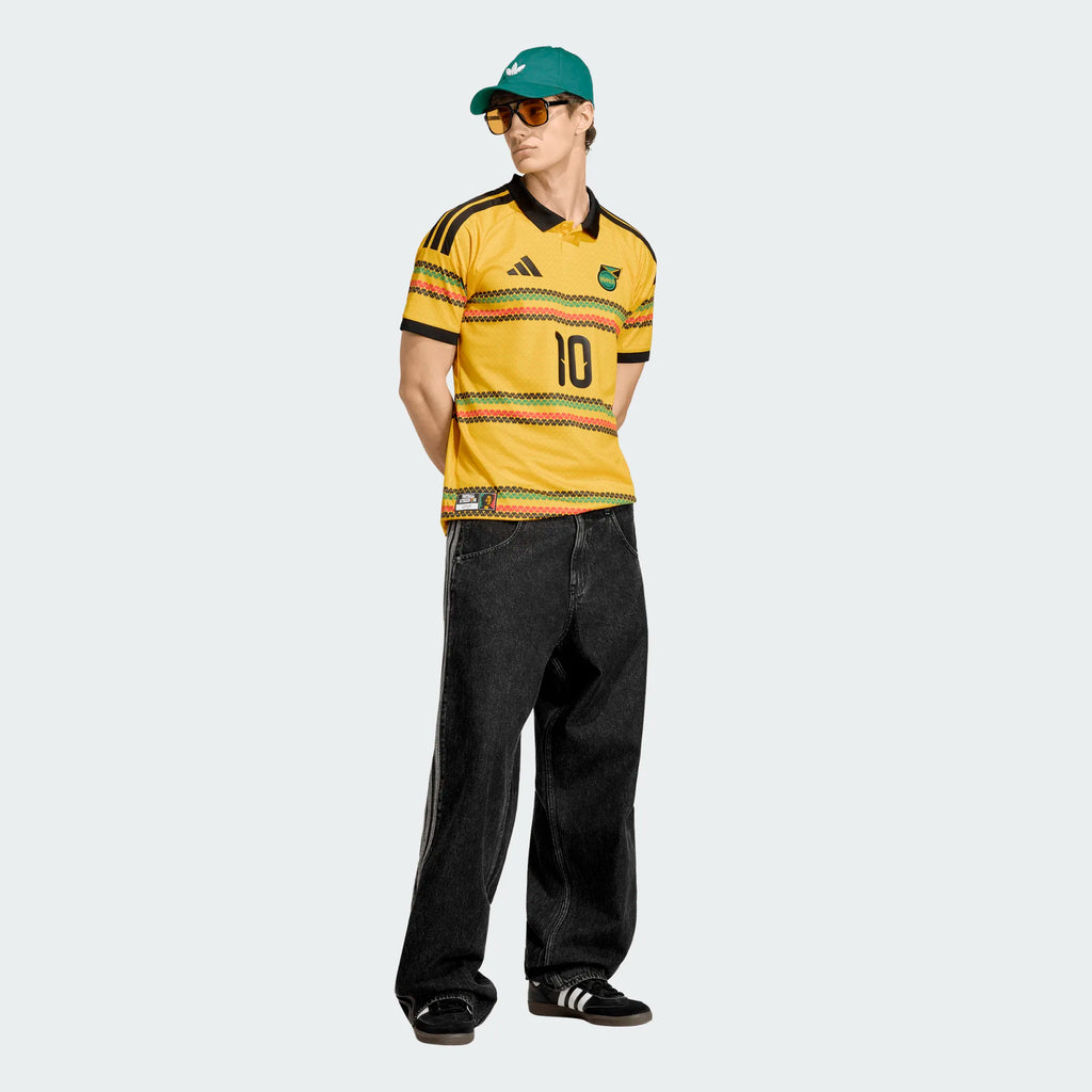adidas Jamaica Home Bob Marley 10 Mens Soccer Jersey 2026 Gold
