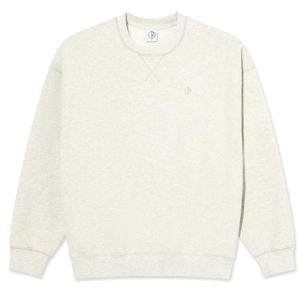 Polar Frankie Crew Neck Ivory Grey Melange