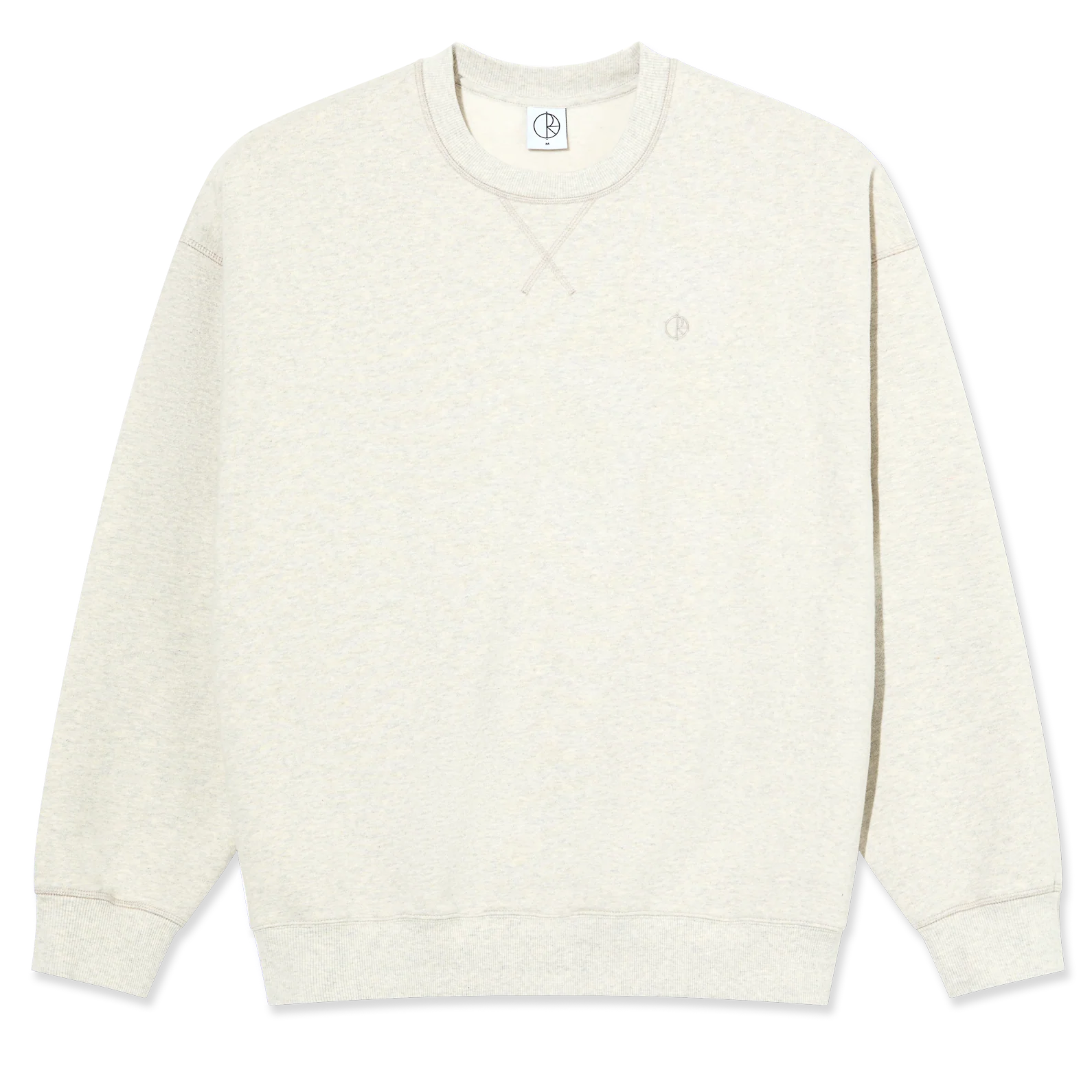 Polar Frankie Crew Neck Ivory Grey Melange