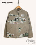 Field Work Brown Jacquard Jacket HG x Just A Karigar