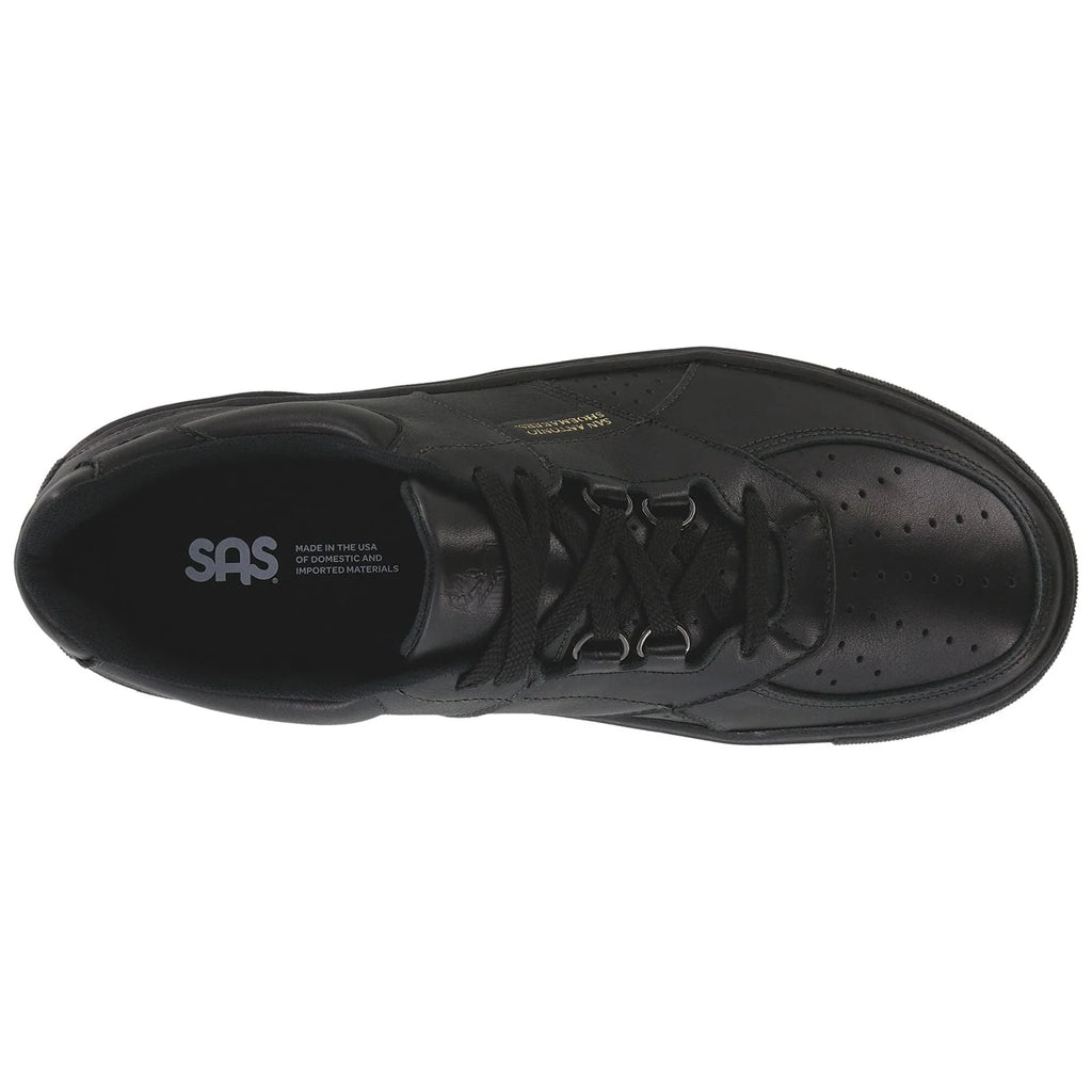 Men's High Street Lace Up Sneaker in Matte Black