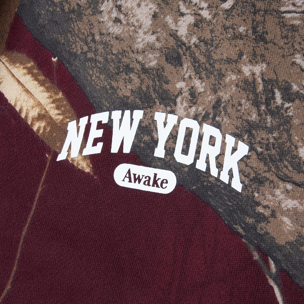 New York Arch Open Hem Sweatpants Merlot