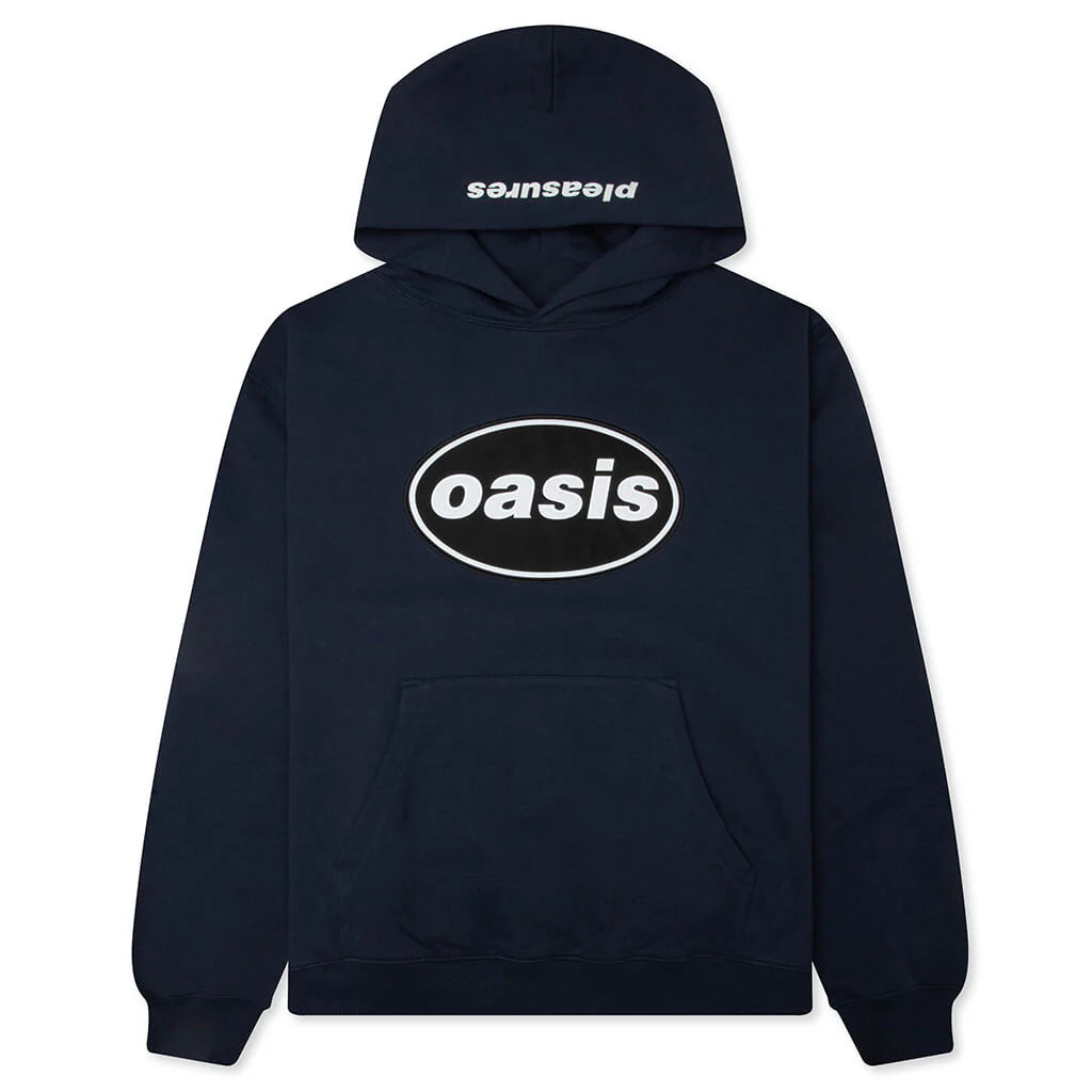 Pleasures x Oasis Knebworth Hoodie Navy