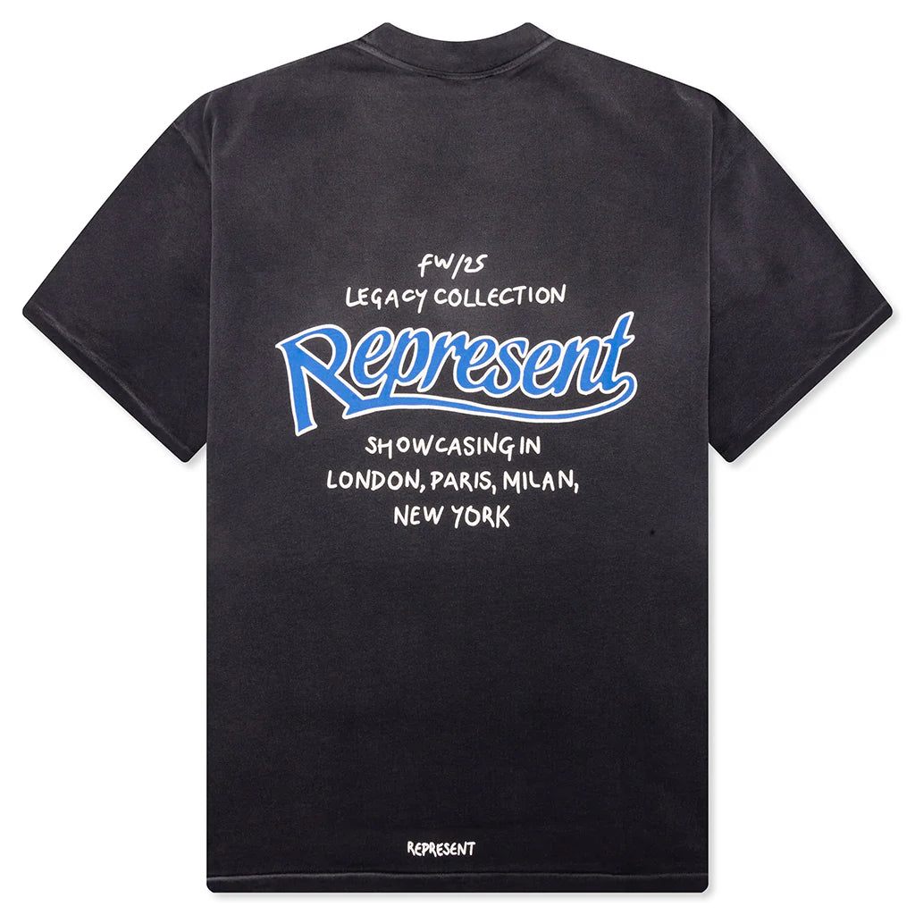 Showcasing T Shirt Stained Black