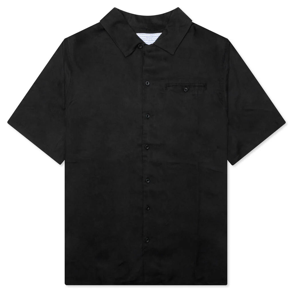 I Tried Button Up Shirt Black