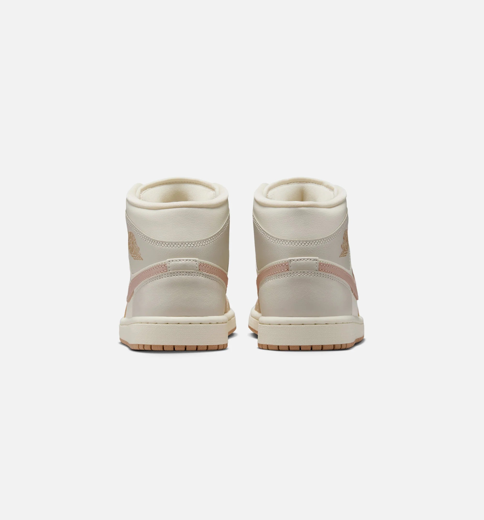 Air Jordan 1 Mid Womens Lifestyle Shoe Pale Ivory Hemp Sail Light Orewood Brown