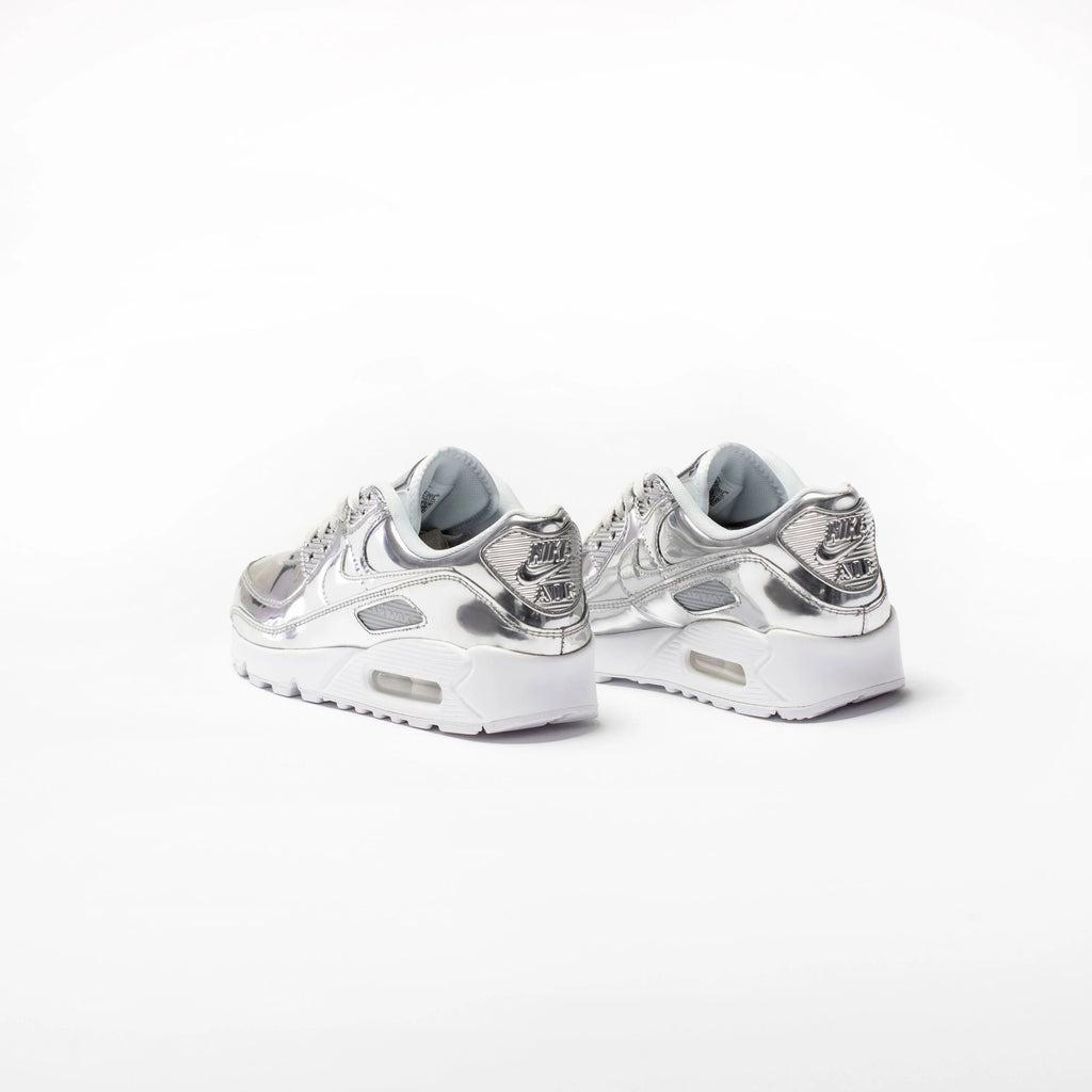 Air Max 90 Womens Running Shoe Platinum Silver Light Grey