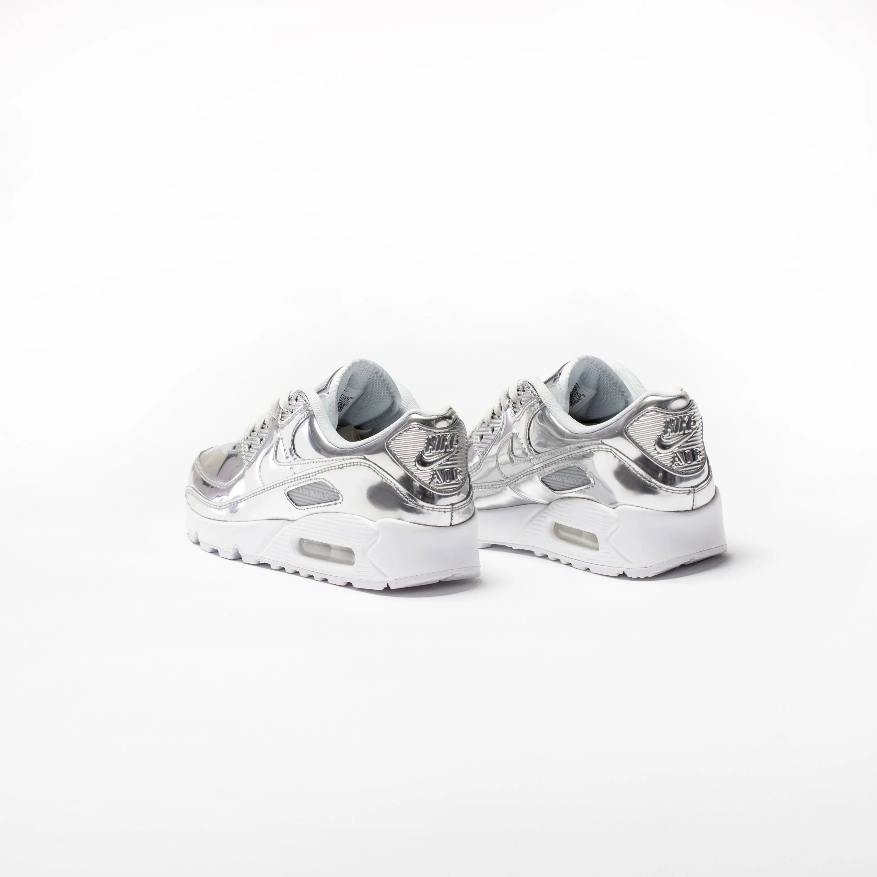 Air Max 90 Womens Running Shoe Platinum Silver Light Grey