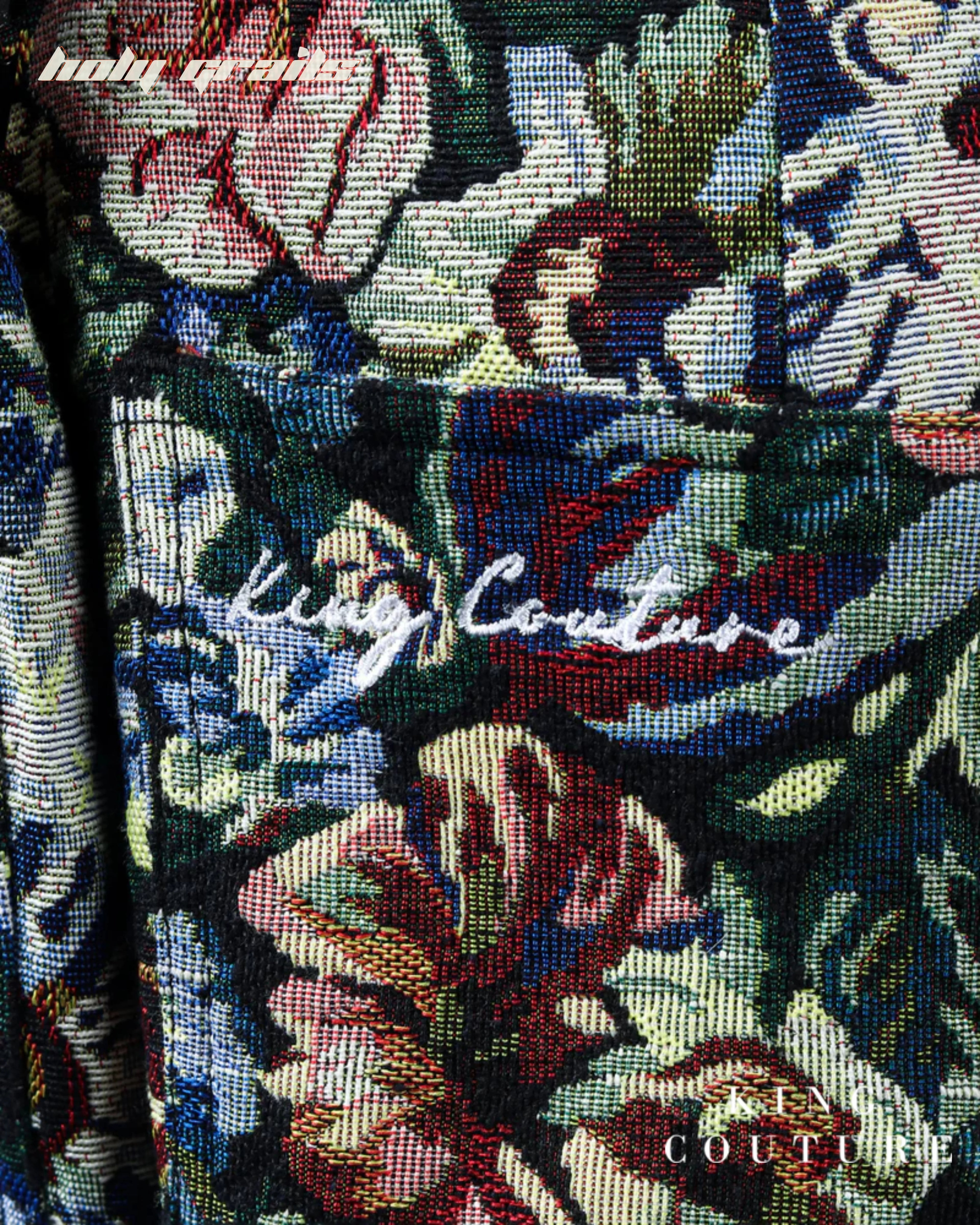 Straight Fit Floral Jacquard Pant HG x King Couture
