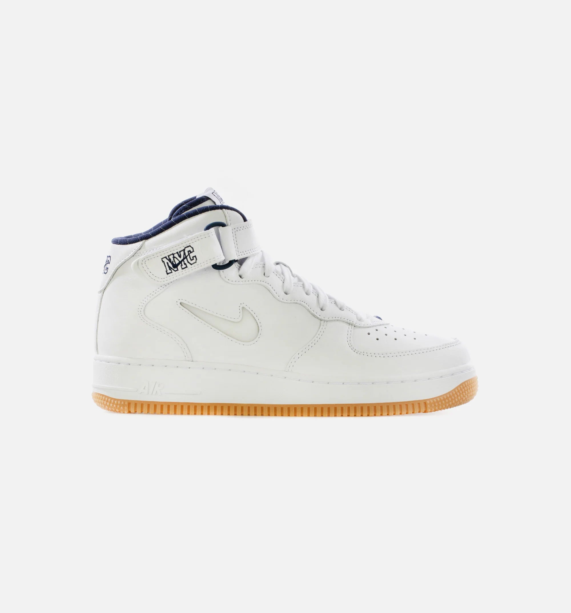 Air Force 1 Mid Jewel NYC Midnight Navy Mens Lifestyle Shoe White Midnight Blue