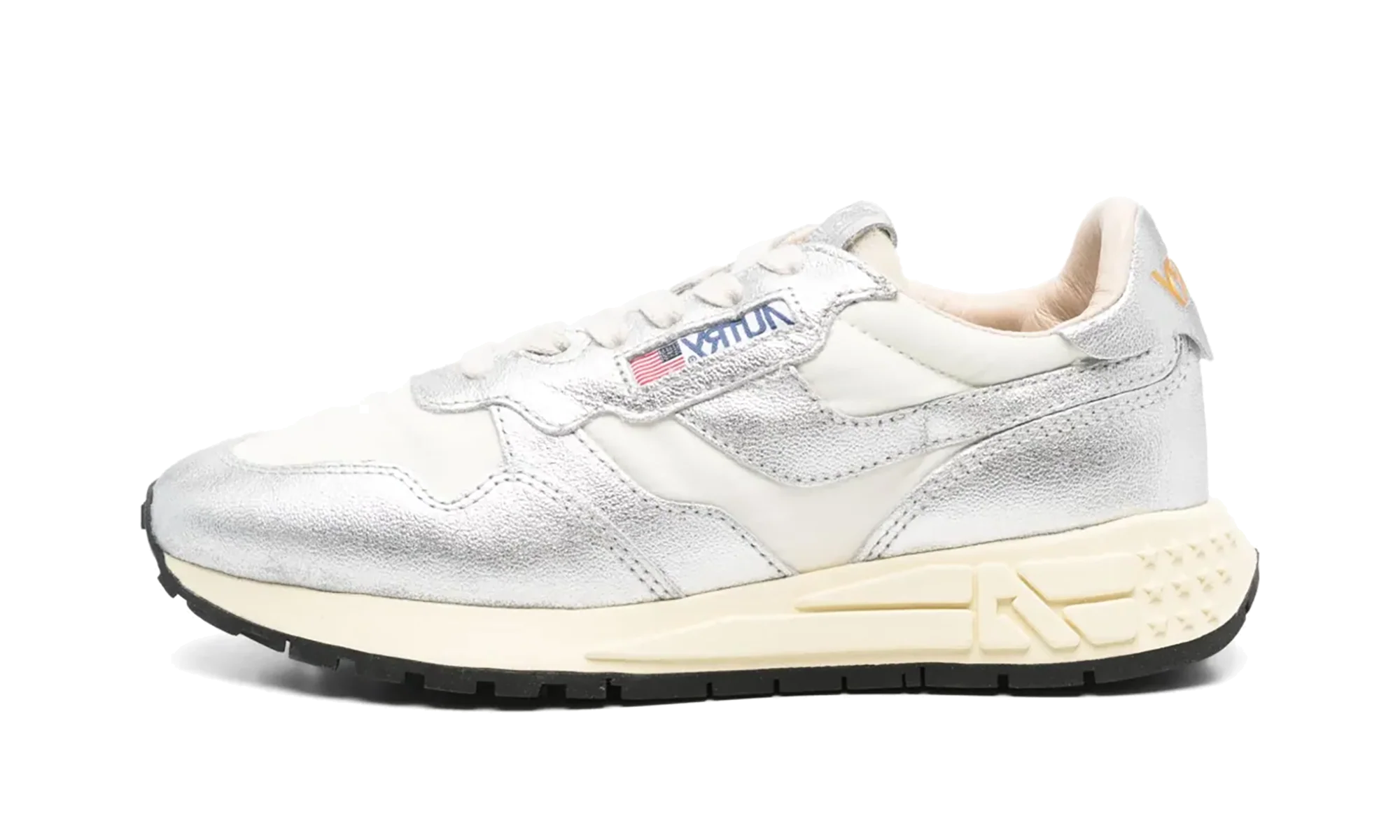 Reelwind Low Sneakers WMNS "Lamb Leather / Nylon White / Silver" WWLW AN01