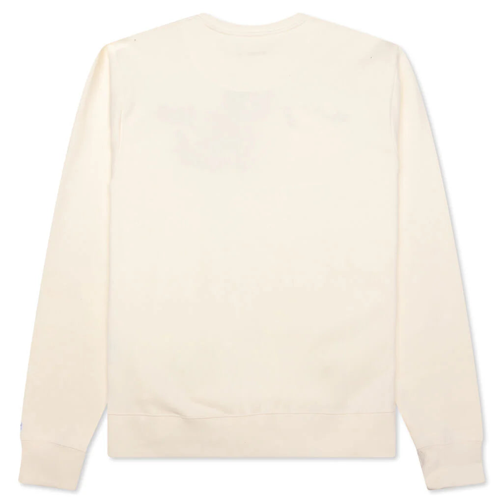 BB Signature Crewneck Sweatshirt Winter White
