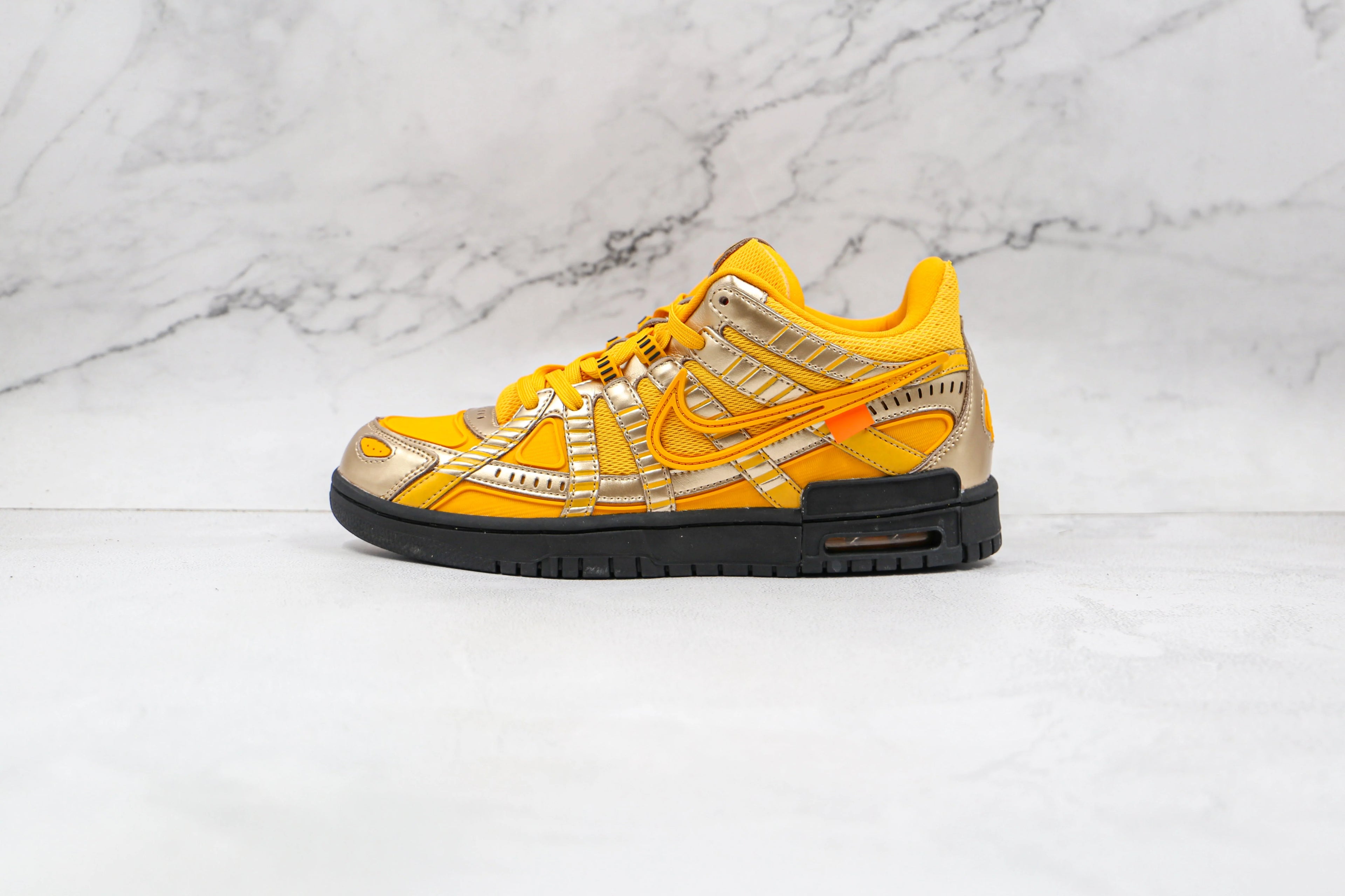 Nike Air Rubber Dunk Off White University Gold
