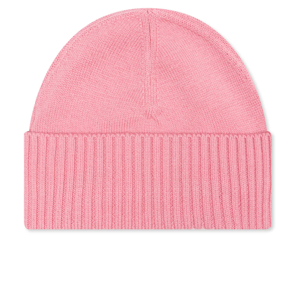 Logo Patch Beanie Pink