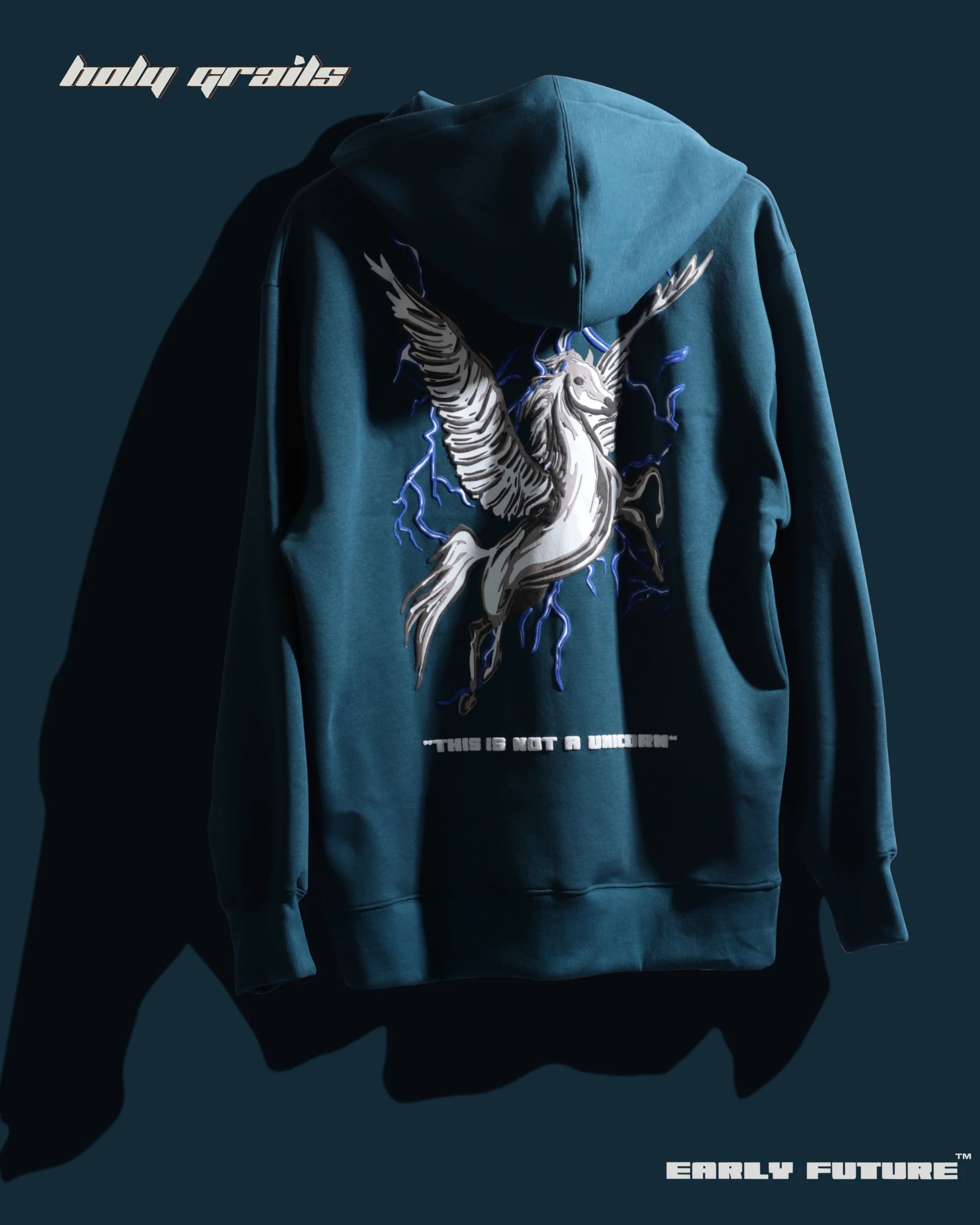 Not A Unicorn Teal Hoodie HG x Early Future