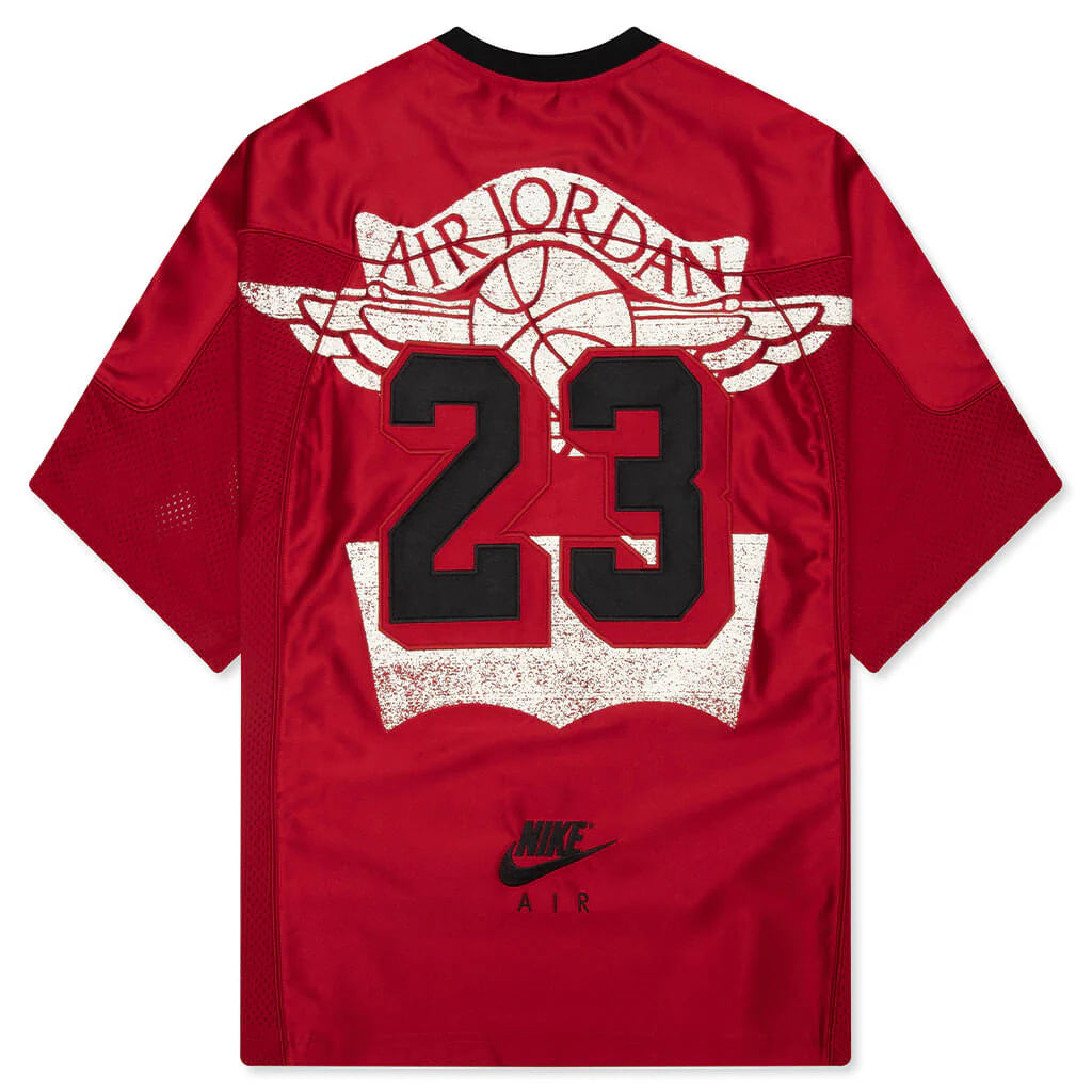 Jordan x Levis Jersey Gym Red Black Pale Ivory