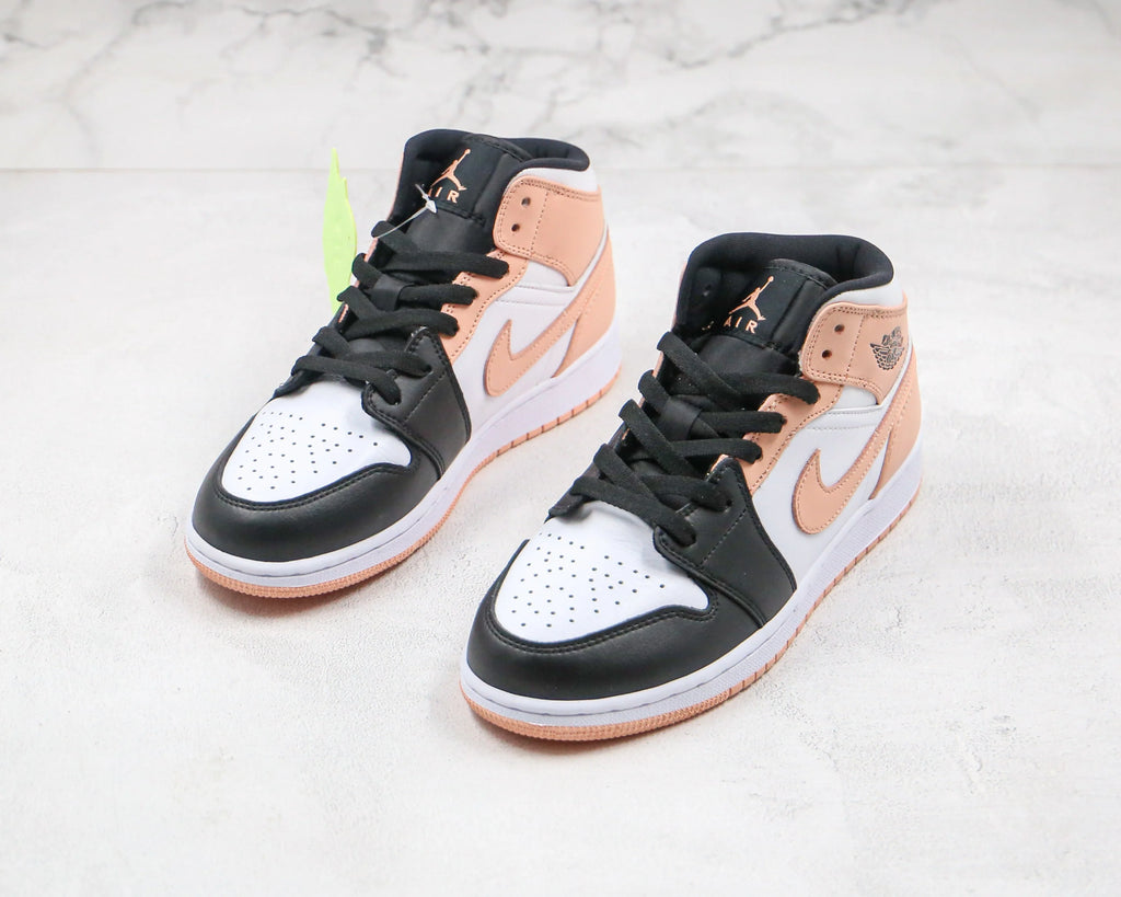 Jordan 1 Mid Arctic Orange Black Toe GS
