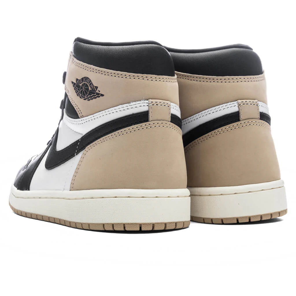 Womens Air Jordan 1 Retro High OG Latte Black Legend Brown White