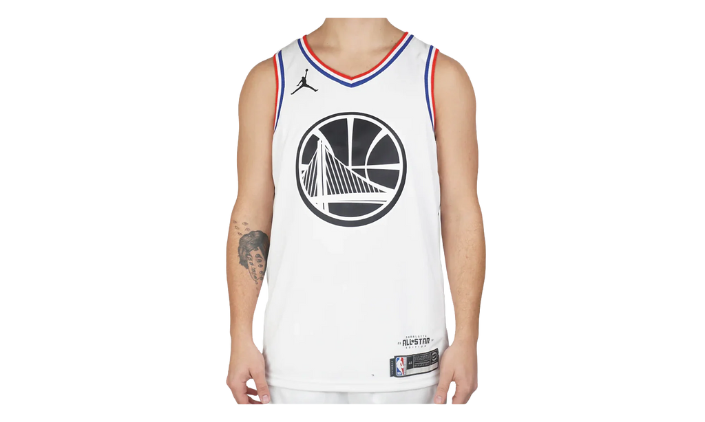 Air Jordan NBA GSW Curry All-Star Edition Swingman Jersey "White" BV3574 101