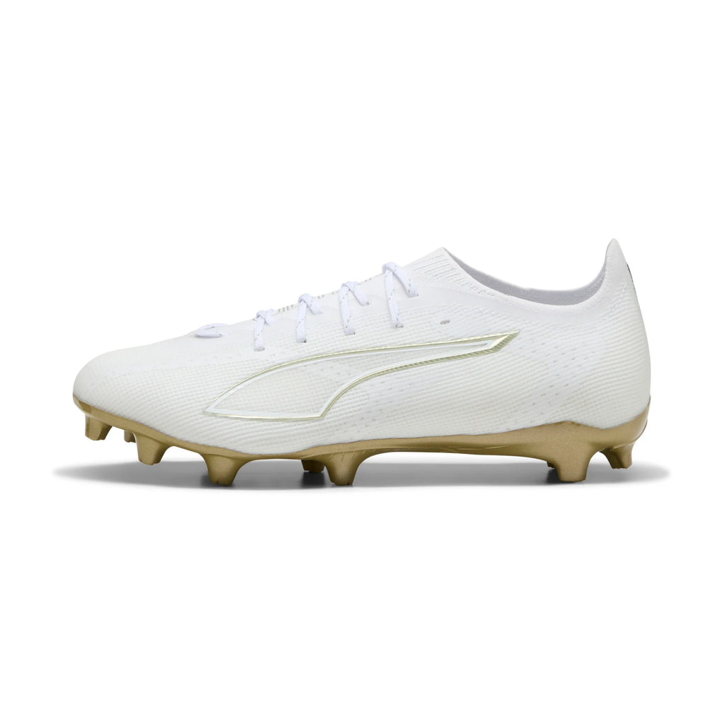 PUMA Ultra 6 Pro FG AG Firm Multi Ground Mens Soccer Cleats White Gold Black