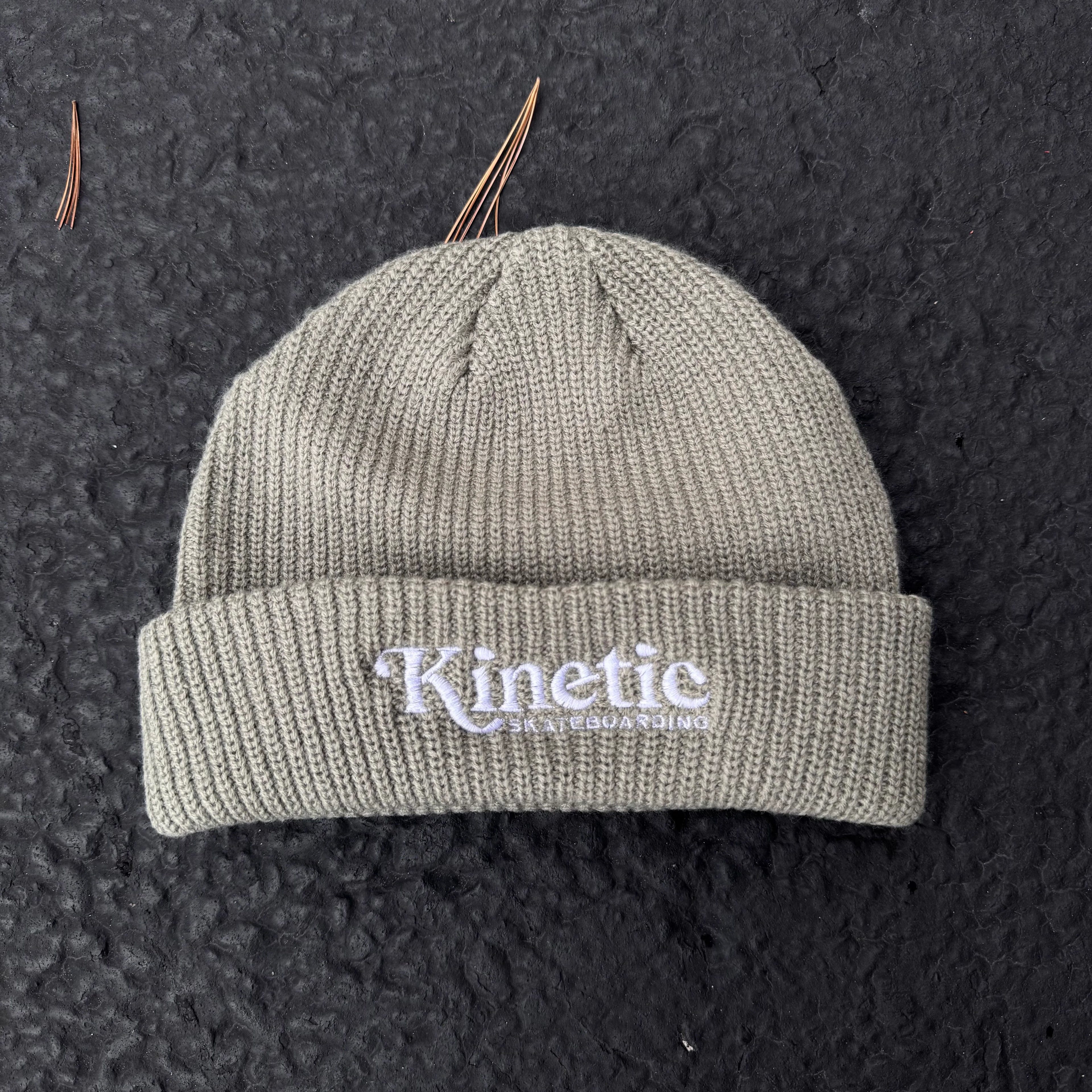 Kinetic Logo Cuff Beanie Sage
