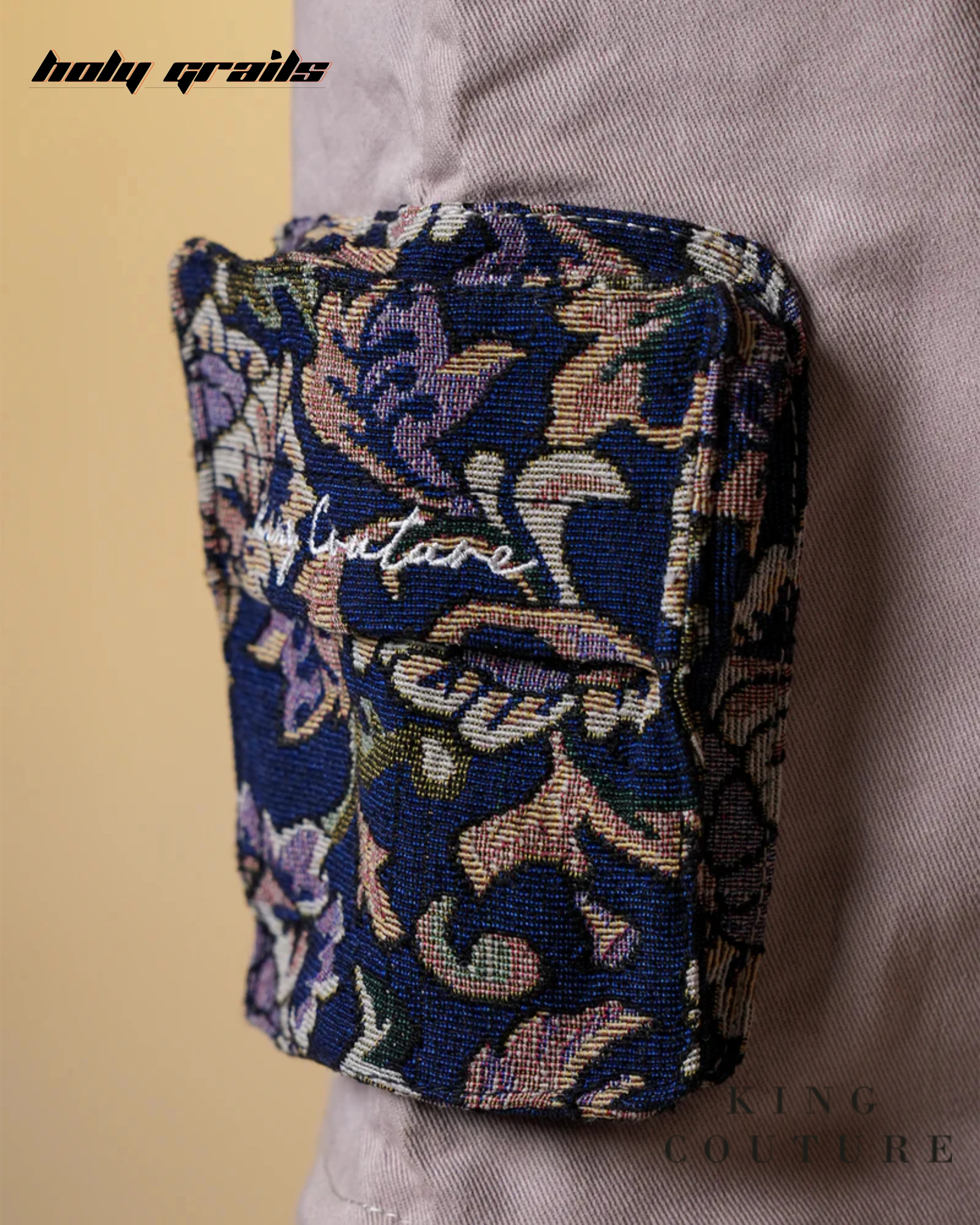 Paisley Pocket Detachable Zipper Pants HG x King Couture