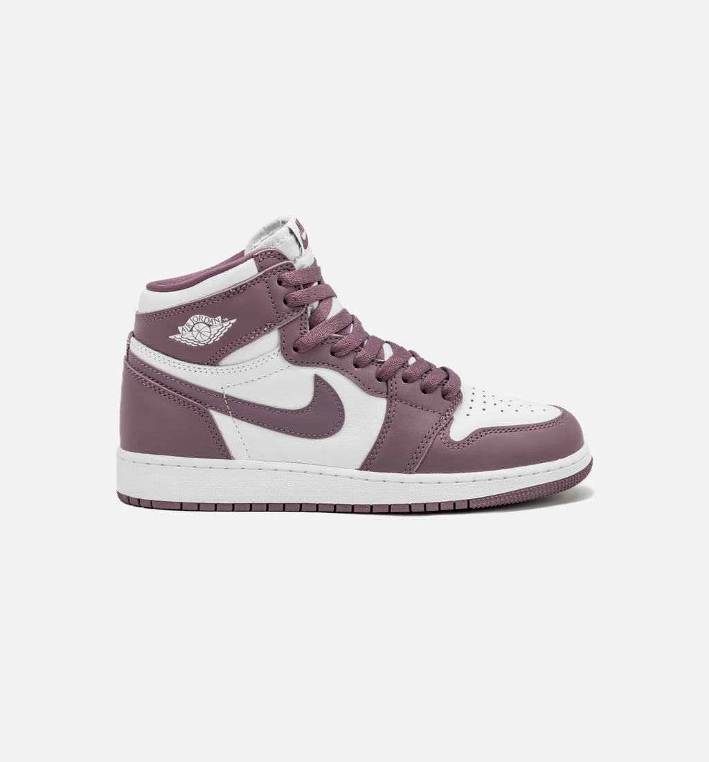 Air Jordan 1 Retro High OG Sky J Mauve Grade School Lifestyle Shoe White Sky J Mauve Free Shipping