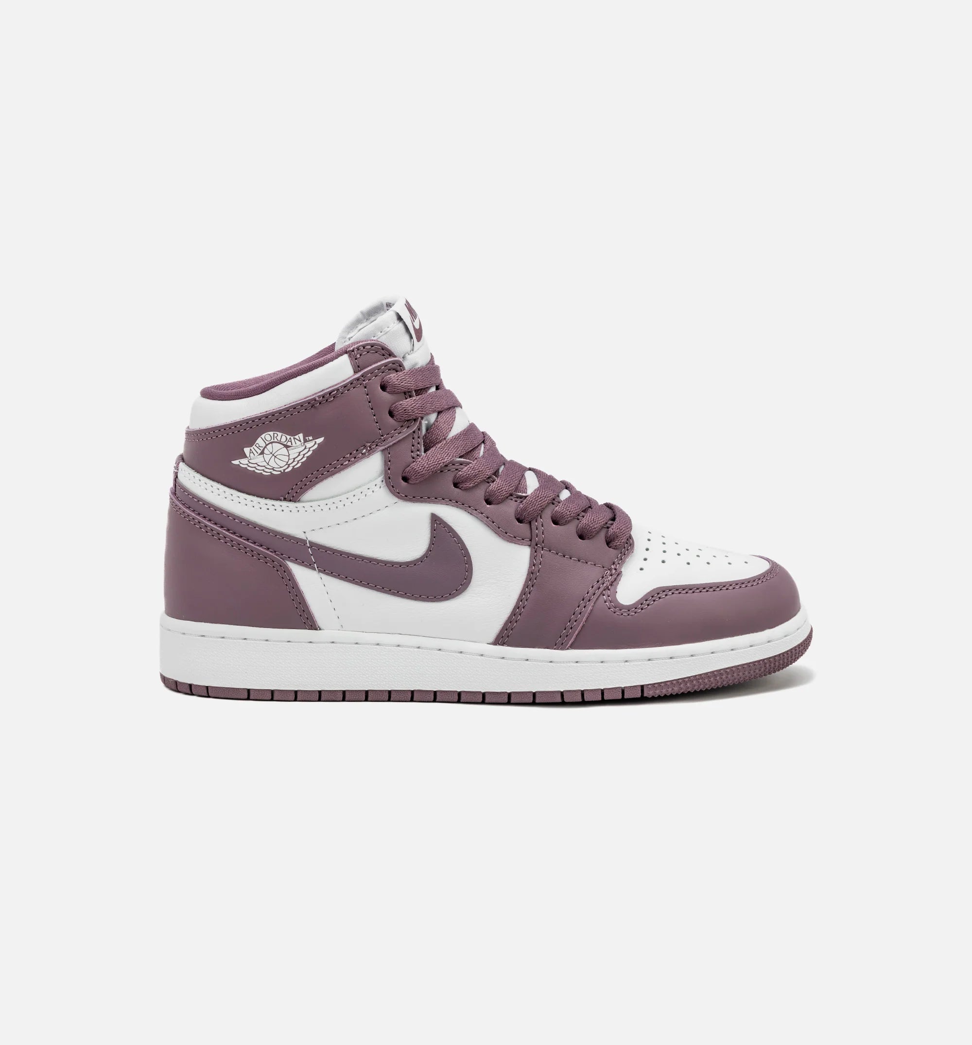 Air Jordan 1 Retro High OG Sky J Mauve Grade School Lifestyle Shoe White Sky J Mauve Free Shipping